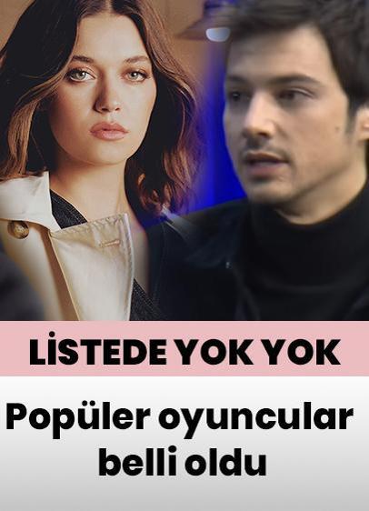 Türkiye'nin en popüler oyuncuları belli oldu