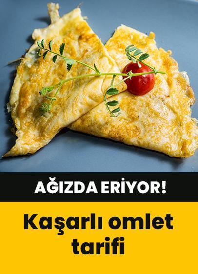 Pazar kahvaltısında mutlaka yer verin! Kaşarlı omlet nasıl yapılır?