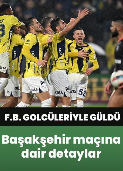 Fenerbahçe, Başakşehir karşısında golcüleriyle güldü!