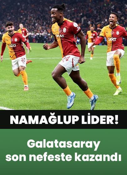 Galatasaray, Trabzonspor'u son nefeste bulduğu golle yendi