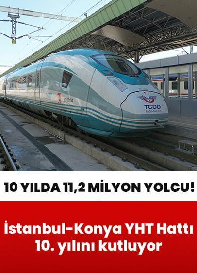 İstanbul-Konya YHT Hattı 10. yılını kutluyor! 10 yılda 11,2 milyon yolcu