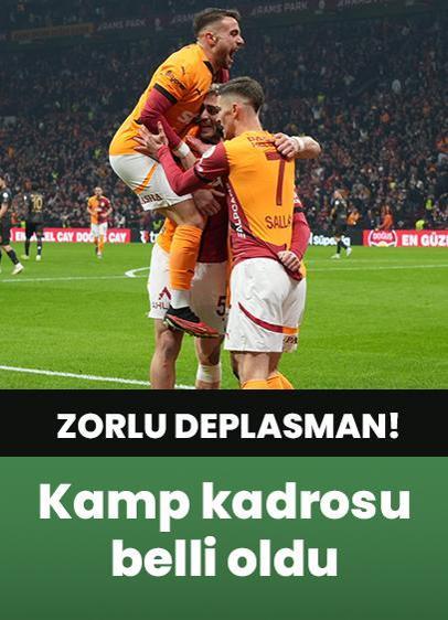 Galatasaray'ın kamp kadrosu belli oldu!