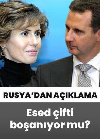 Beşşar Esed Esma Esed çifti boşanıyor mu? Rusya'dan açıklama