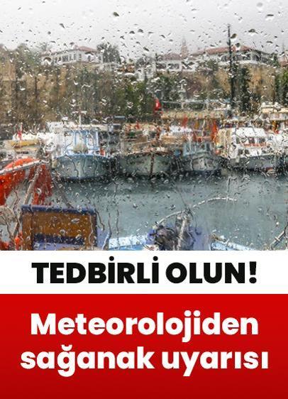 Meteoroloji'den yeni haftanın ilk günü sağanak uyarısı!