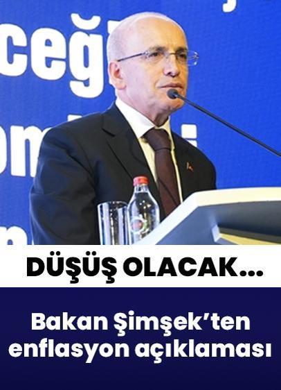 Bakan Şimşek'ten 'enflasyon' açıklaması