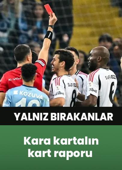 Beşiktaşlı futbolcular devre arasına 33 sarı 2 kırmızı kartla giriyor!