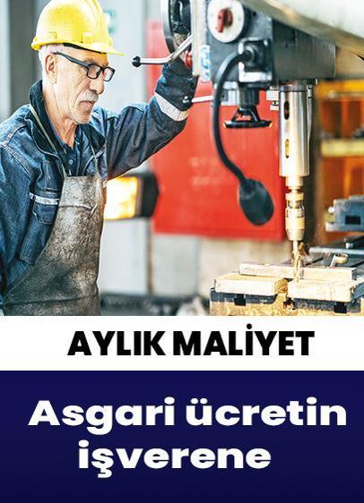 Yeni asgari ücretin bir işçi için işverene aylık maliyeti ne kadar?