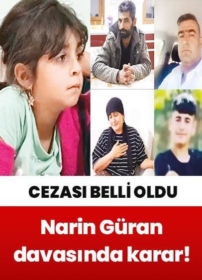 Narin Güran davasında karar! Katillerin cezası belli oldu