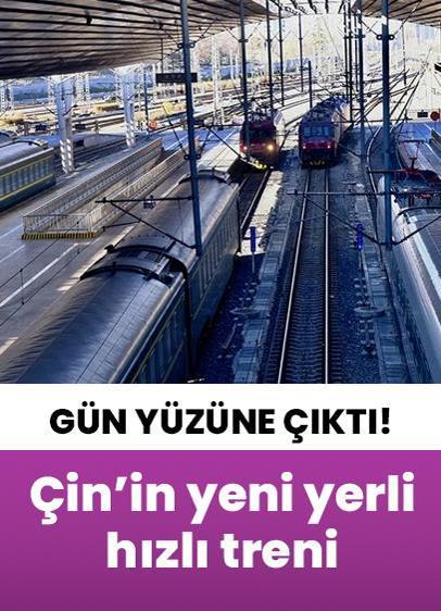 Saatte 450 kilometreye çıkıyor! Çin'in yeni yerli hızlı treni ortaya çıktı