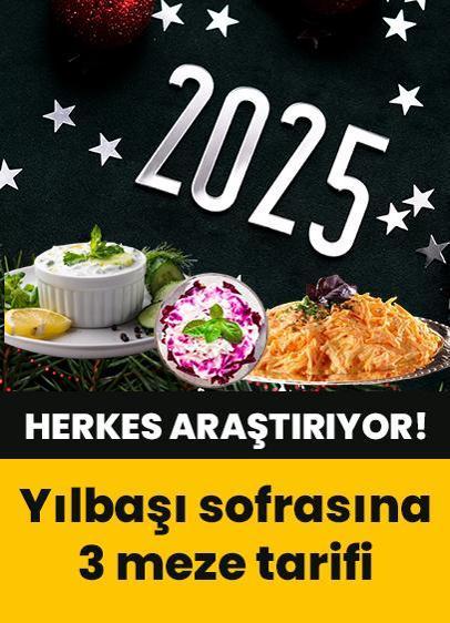 Yılbaşı sofrasına yapabileceğiniz 3 meze tarifi!