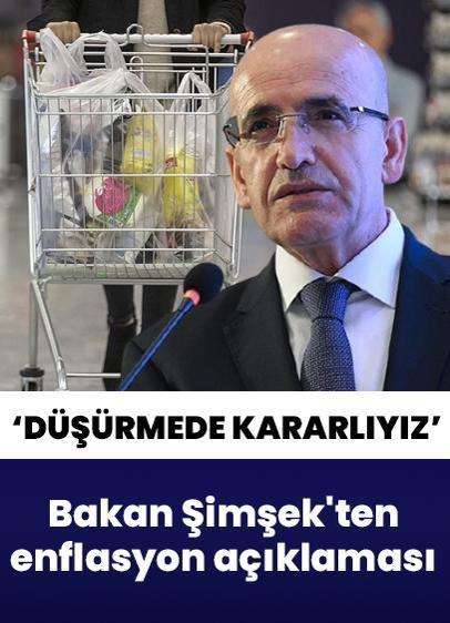 Bakan Şimşek'ten enflasyonda kararlılık vurgusu