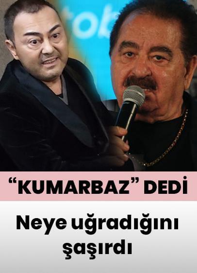 İbrahim Tatlıses herkesin içinde Serdar Ortaç'a 'Kumarbaz' diye seslendi