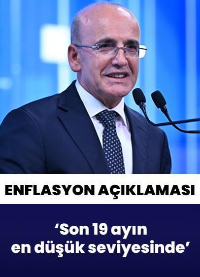 Bakan Şimşek'ten enflasyon açıklaması... Son 19 ayın en düşük seviyesinde