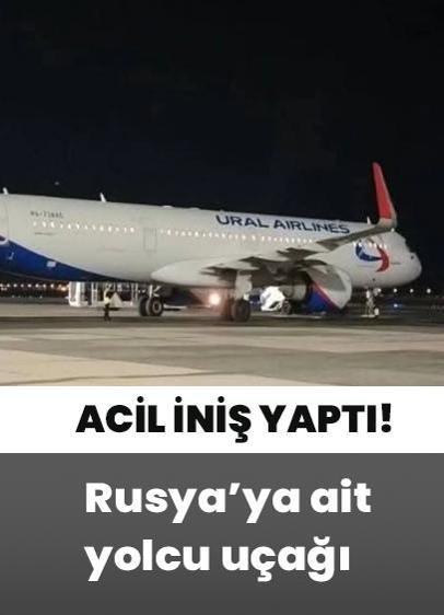 Rusya'ya ait yolcu uçağı Mısır'a acil iniş yaptı