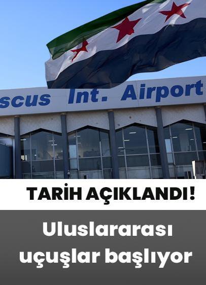 Tarih açıklandı! Şam Havalimanı'nda uluslararası uçuşlar başlıyor