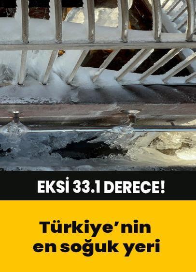 Türkiye'nin en soğuk yeri eksi 33.1 Derece!