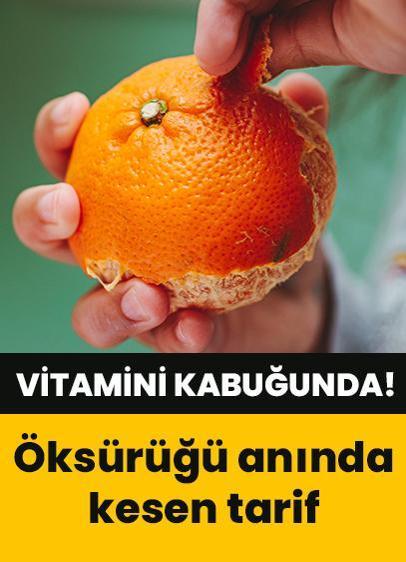 Vitamini kabuğunda! Öksürüğü anında kesen tarif