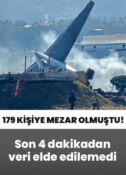 179 kişiye mezar olan uçağın karakutularından son 4 dakikaya ait veri elde edilemedi