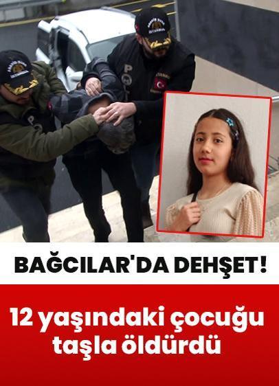 Bağcılar'da kan donduran dehşet! 12 yaşındaki çocuğu taşla öldürdü