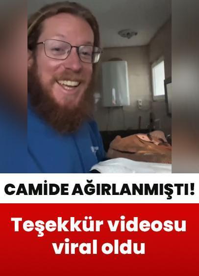 Camide ağırlanan yabancı turistin teşekkür videosu viral oldu