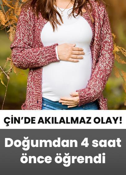 Doğumdan 4 saat önce hamile olduğunu öğrendi!