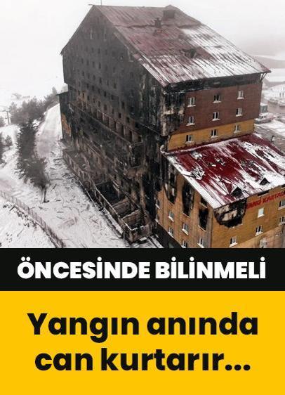 Olası bir yangın anında ne yapılmalı?