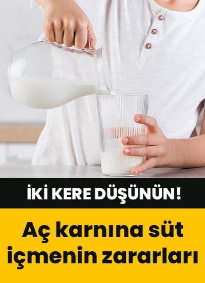 Aç karnına süt içerken 2 düşünün! 