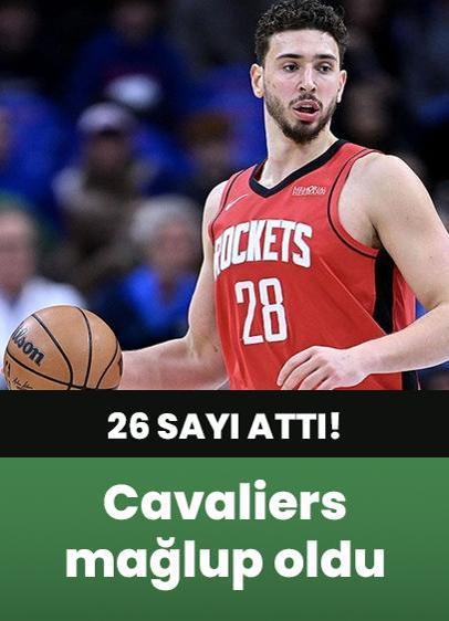 NBA'de Rockets Cavaliers'ı yendi! Alperen Şengün'ün 26 sayı attı