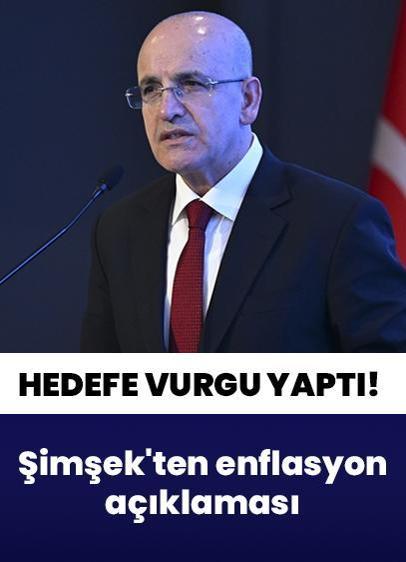 Bakan Şimşek'ten enflasyon açıklaması!