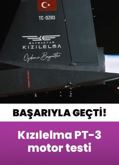 Bayraktar Kızılelma PT-3 motor testi