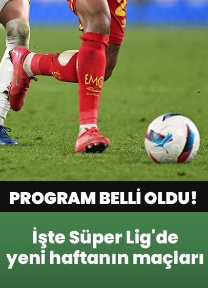 Süper Lig'de 23. hafta programı belli oldu