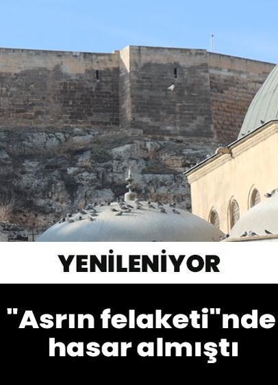 "Asrın felaketi"nde hasar gören Urfa Kalesi'nde restorasyona başlandı