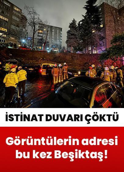 İstinat duvarı çöktü: 8 araç kullanılamaz hale geldi!