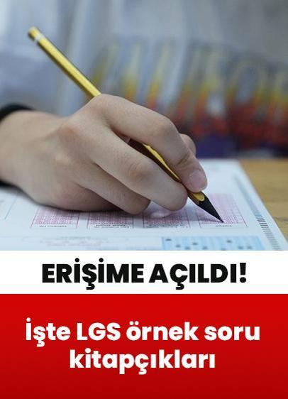 LGS ikinci örnek soru kitapçıkları yayımlandı