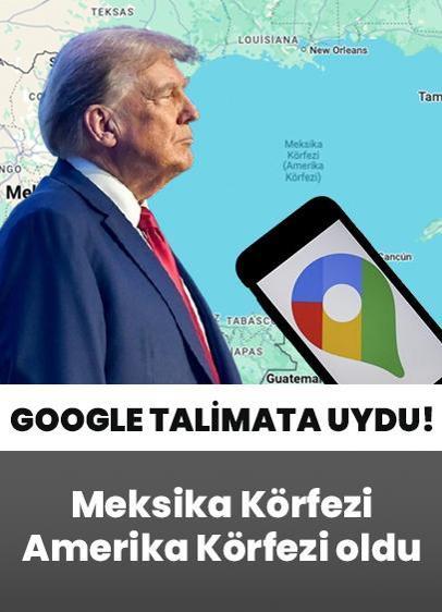 Meksika Körfezi, Google Haritalar'ın ABD'deki uygulamasında "Amerika Körfezi" olarak görülecek