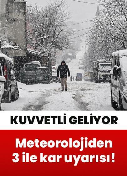 İstanbul, Tekirdağ, Kırklareli için Meteorolojiden kar uyarısı! Çok kuvvetli geliyor