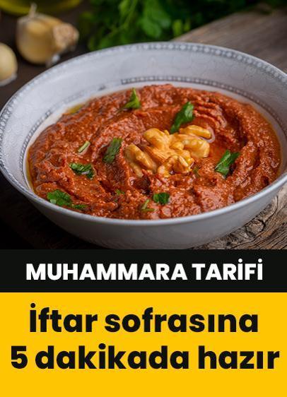 Ramazan sofrasına 5 dakikada hazır! Nefis muhammara tarifi