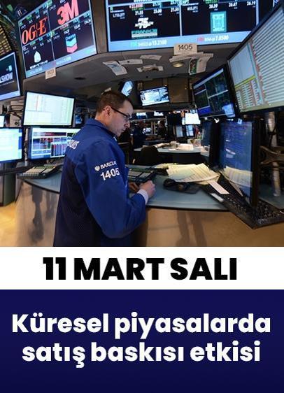 11 Mart Salı küresel piyasalar: Satış baskısı etkili oluyor