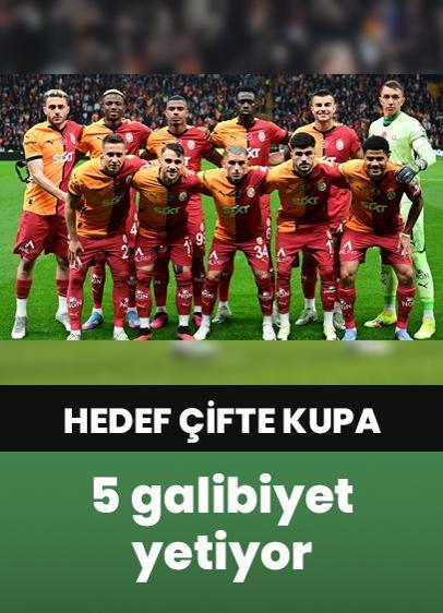 Galatasaray'a şampiyonluk yolunda 5 galibiyet yetiyor!