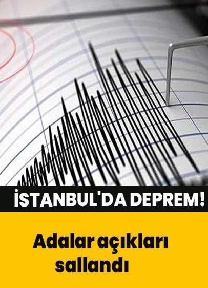 Marmara Denizi'nde Adalar açıklarında 3,2 büyüklüğünde deprem! 