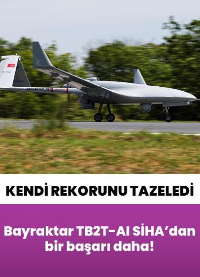 Bayraktar TB2T-AI SİHA bir başarıya daha imza attı! 37.096 ft ile kendi irtifa rekorunu kırdı