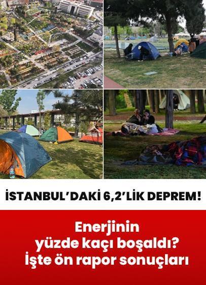 İstanbul'daki 6,2'lik depreme dair ön raporda ortaya çıktı! Biriken enerjinin yüzde kaçının boşaldığı tespit edildi