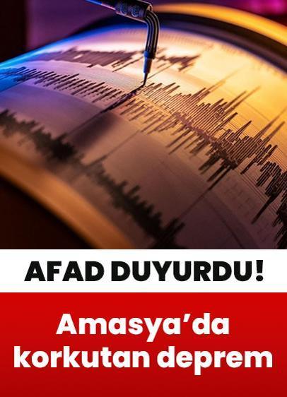 Son dakika: Amasya'da korkutan depremler! AFAD duyurdu