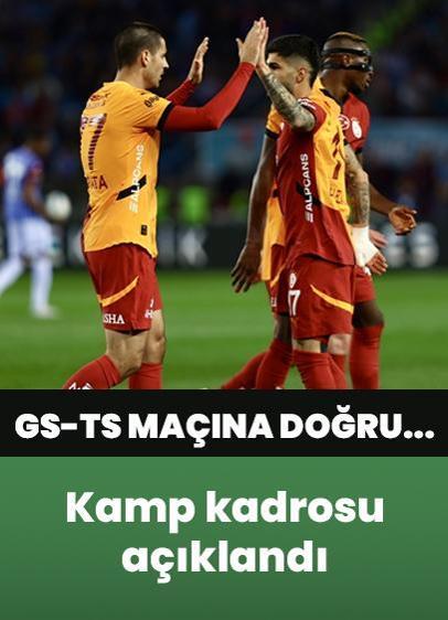 Ziraat Türkiye Kupası heyecanı sürüyor! Galatasaray'ın Trabzonspor maçı kamp kadrosu açıklandı