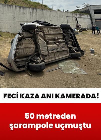 50 metreden şarampole uçmuştu! Düzce'deki feci kazanın görüntüleri ortaya çıktı