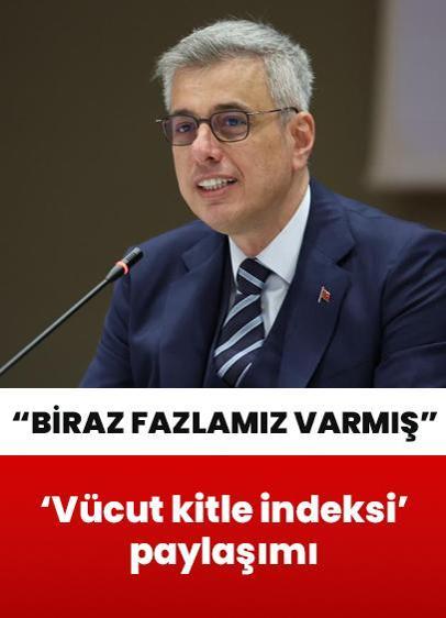Sağlık Bakanı Memişoğlu'ndan vücut kitle indeksi paylaşımı! "Biraz fazlamız varmış, her gün yürüyeceğiz"