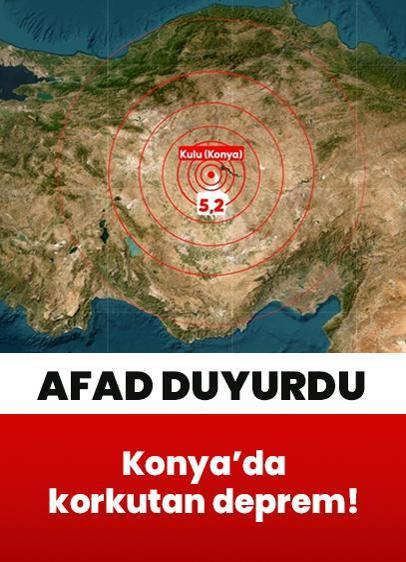 Konya'da korkutan deprem!
