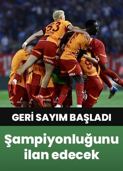 Galatasaray, şampiyonluğunu ilan etmek için geri sayıma başladı!