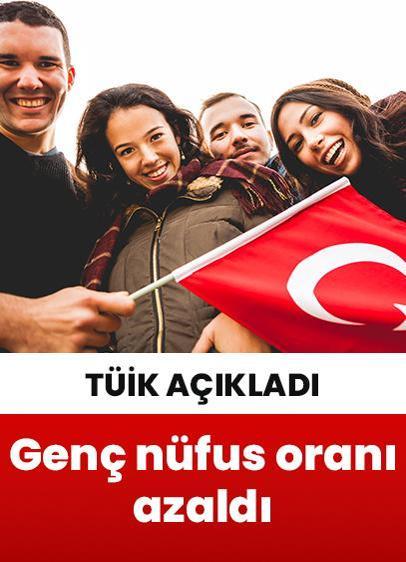 TÜİK açıkladı! Türkiye'de genç nüfus oranı yüzde 14,9'a geriledi