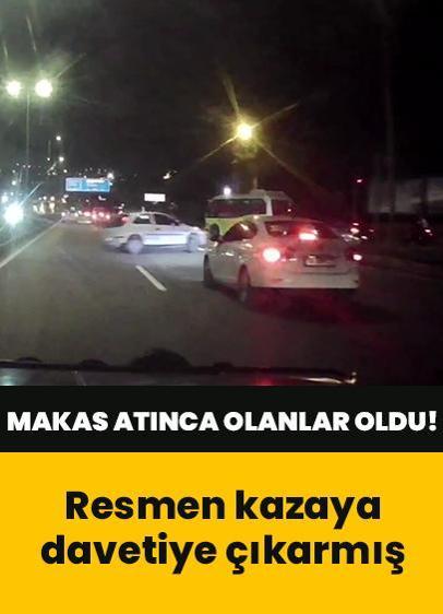 Alkollü ve ehliyetsiz sürücü makas attı